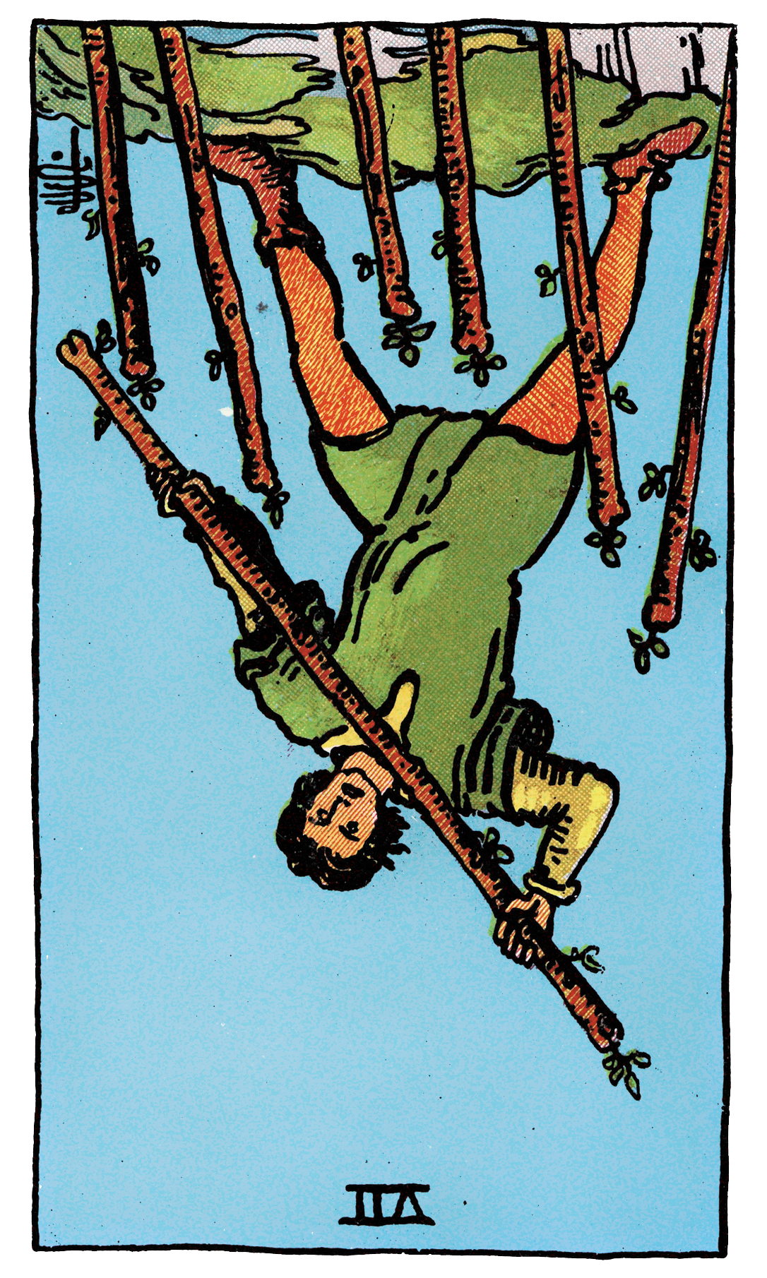 Carte de tarot — 07wands-r